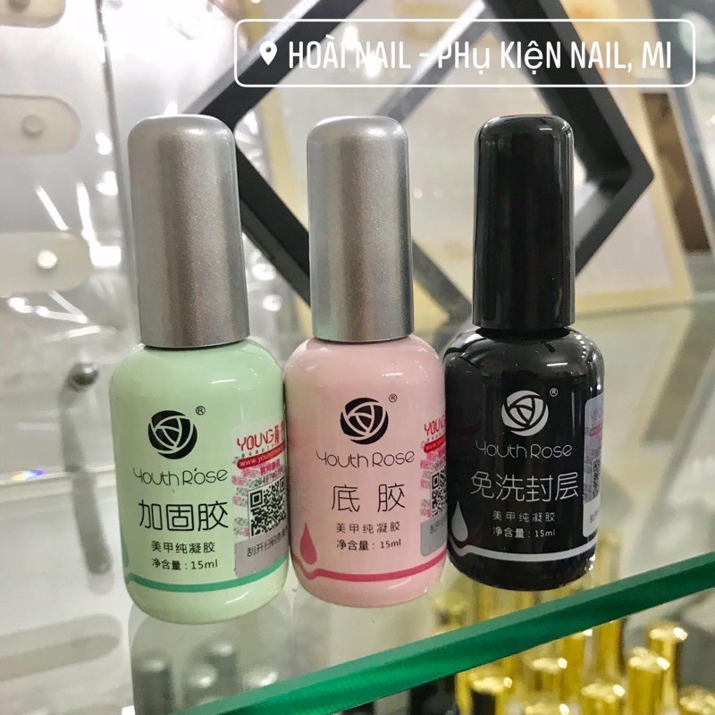 liên kết, cứng móng, bóng hãng hoa hồng - phụ kiện nail