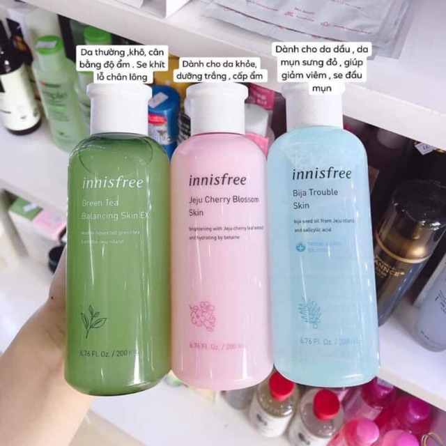 Nước hoa hồng innisfree 200ml ( hàn quốc )