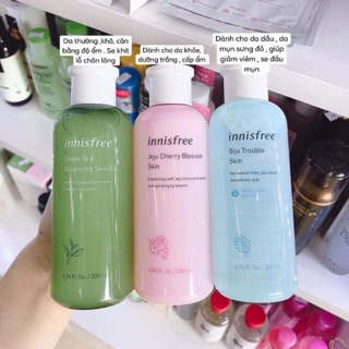 Nước hoa hồng innisfree 200ml ( hàn quốc )