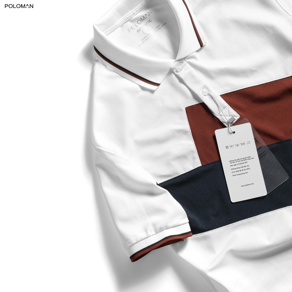 Áo Polo nam cổ bẻ phối NOLEX,vải cá sấu Cotton xuất xịn,chuẩn form, sang trọng - thanh lịch - POLOMAN | BigBuy360 - bigbuy360.vn