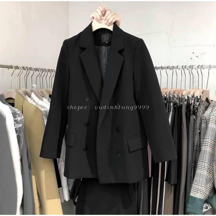 Áo Khoác Vest Blazer Nữ 2 Lớp Lót Lụa [Loại Cao Cấp Xuất Khẩu] - Áo khoác Blazer Phong cách Hàn Quốc cho Nữ | BigBuy360 - bigbuy360.vn