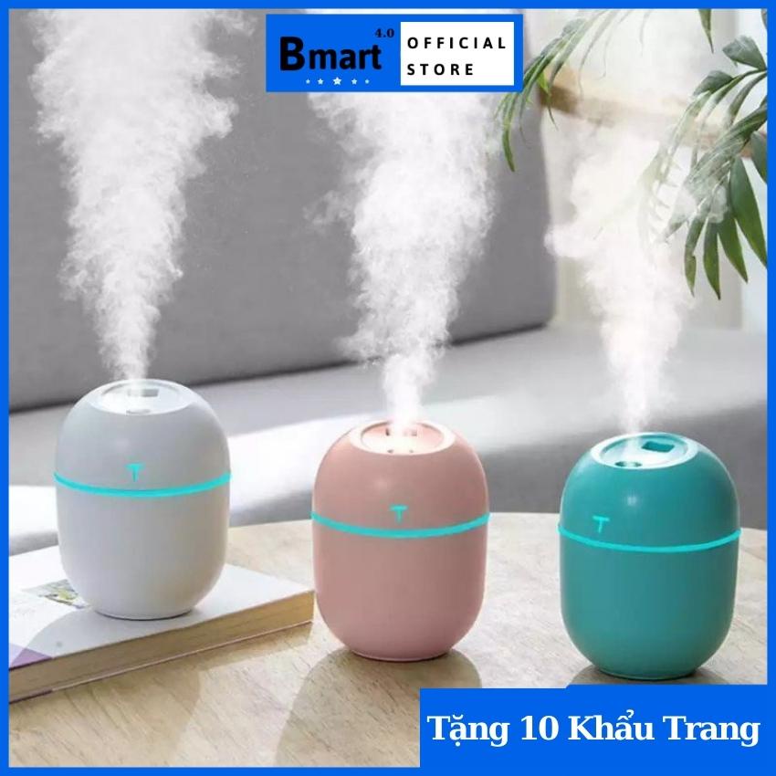 Máy Xông Tinh Dầu Mini Phun Sương Tạo Ẩm Khuếch Tán Tinh Dầu Khử Khuẩn Tỏa Hương Thơm Mát - Manashop