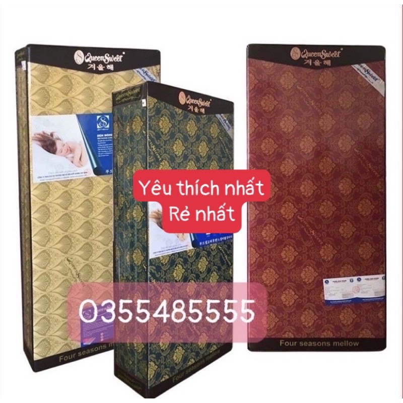 (-50%❤)Đệm bông ép Queensweet Hàn Quốc(160cm x200cm )(180cm X200cm)(220cm x200cm )_sale -50% ❤️❤️❤️