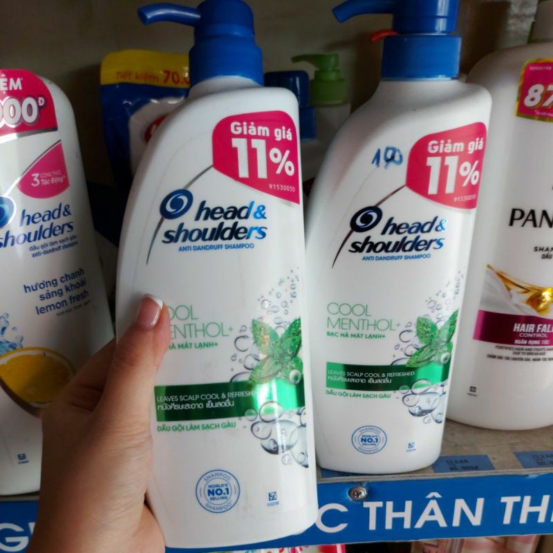 Dầu gội sạch gàu bạc hà Head & Shoulders 850g