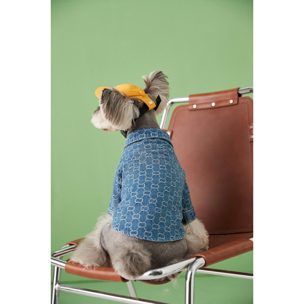 Áo Khoác Denim Thời Trang Xuân Thu Dành Cho Cún Cưng