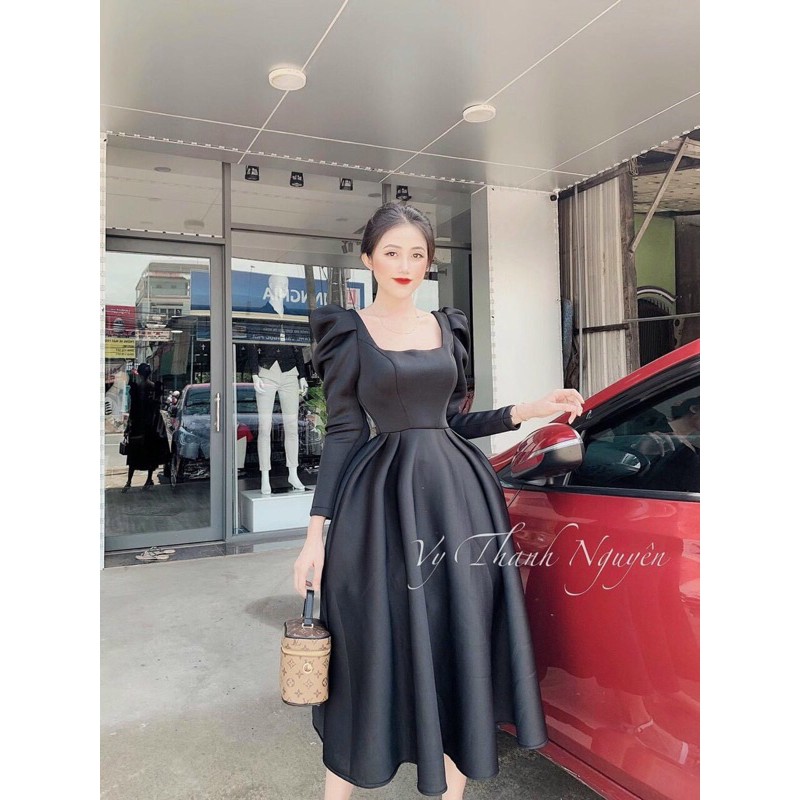 đầm xoè tay phồng ( kèm ảnh và video 1000%)