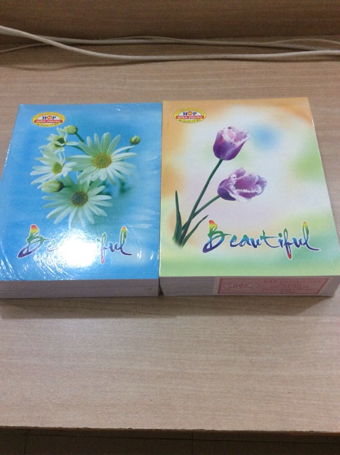Combo 10 quyển tập hình hoa cao cấp 58gr
