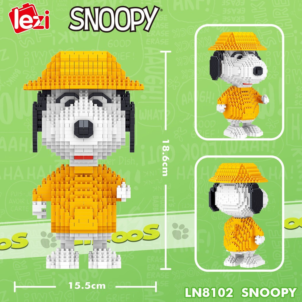 LEGO SNOOPY 3D - ĐỒ CHƠI XẾP HÌNH SNOOPY 18.5 cm