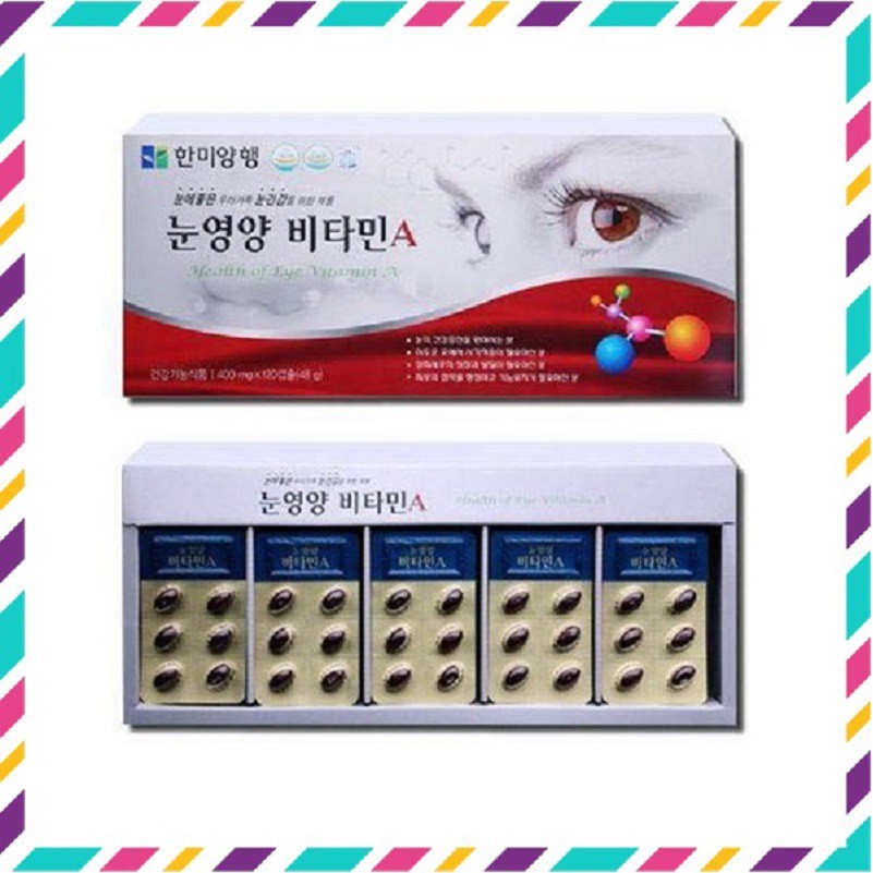 [ Chính Hãng ] Viên Uống Bổ Mắt Hanmi Hàn Quốc, Hộp 120 Viên, Giữ Đôi Mắt Sáng Tinh Anh