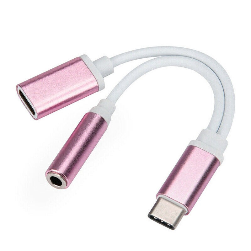 Cáp Chuyển Đổi 2 Trong 1 Usb-C Type C Sang 3.5mm Aux