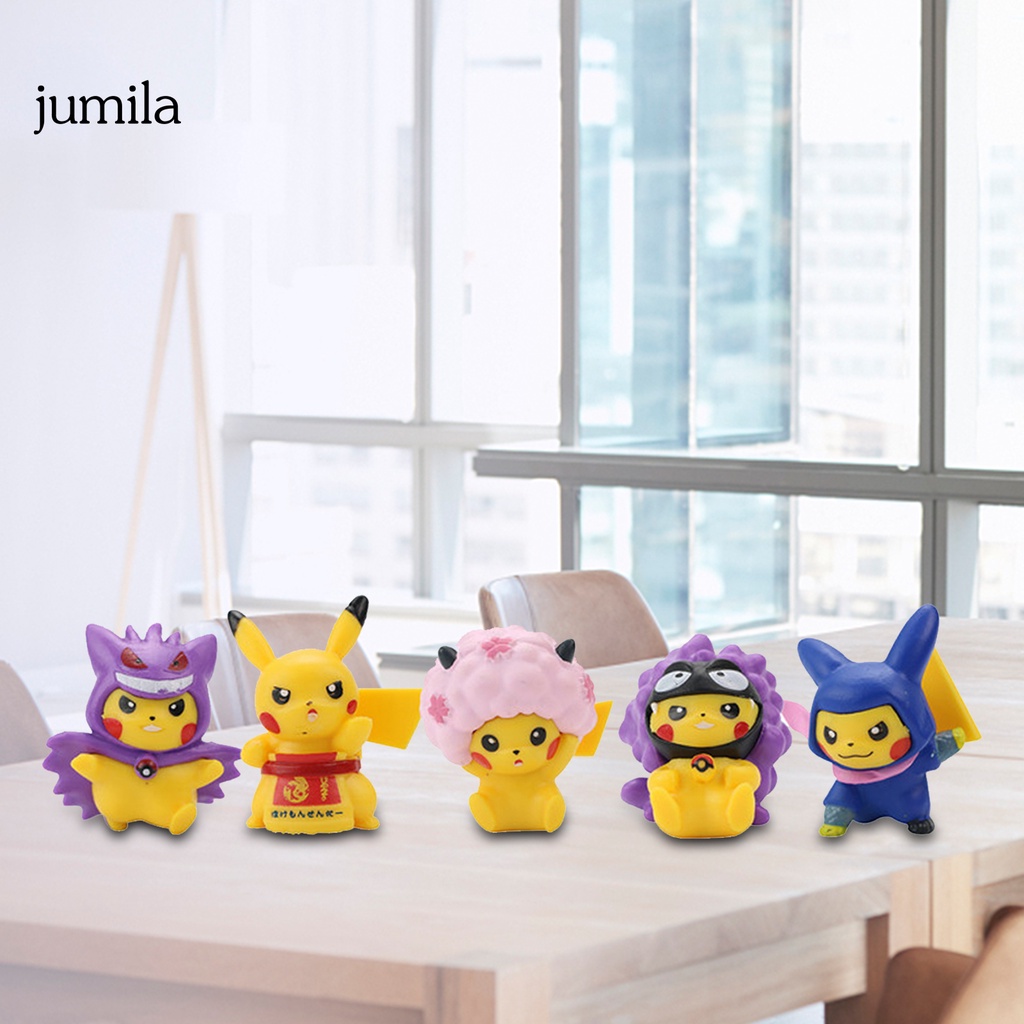 Bộ 9 Đồ trang trí Pikachu hoạt hình để bàn trang trí