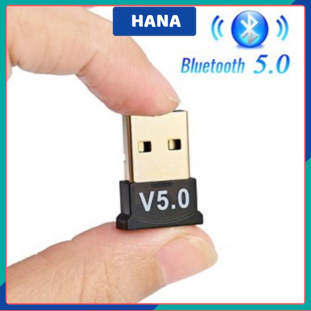 USB Bluetooth Dongle 5.0 dùng cho máy tính cây, Laptop thu phát sóng bluetooth. Giá rẻ