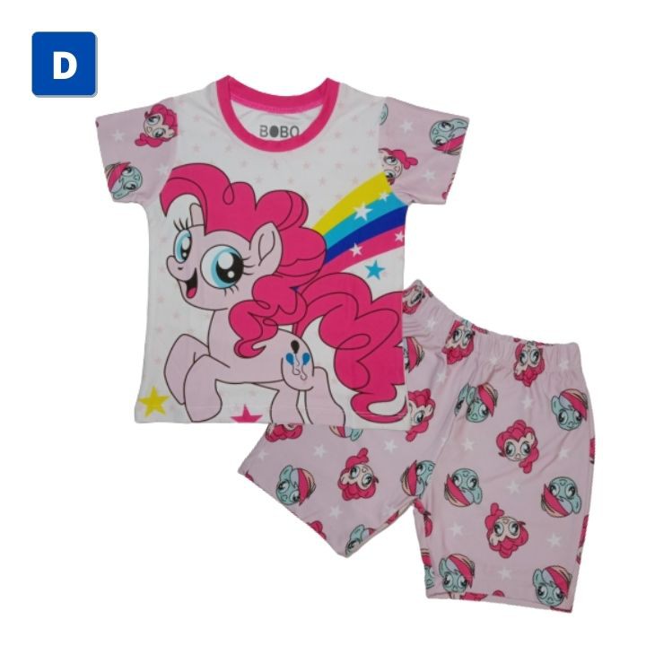 Đồ bộ bé gái hình Pony dễ thương 9-42kg. Chất thun cotton in 3d sắc nét- giặt không vỡ hình.