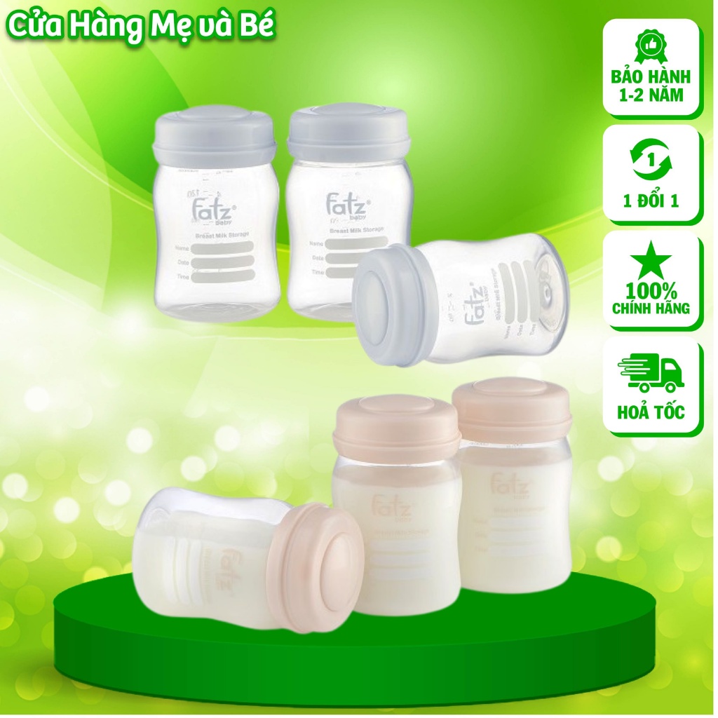 Bộ 3 bình trữ sữa mẹ 150ml FatzBaby / FB0120N