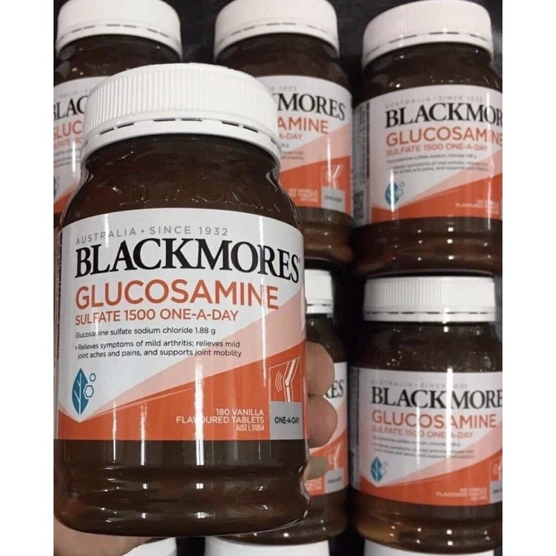 🌸🏃🏻‍♂️🏃[HSD 11/2022] Viên uống bổ xương khớp Blackmores Glucosamine Sulfate 1500mg One-A-Day 180 viên của Úc🕺🏼💃🌺