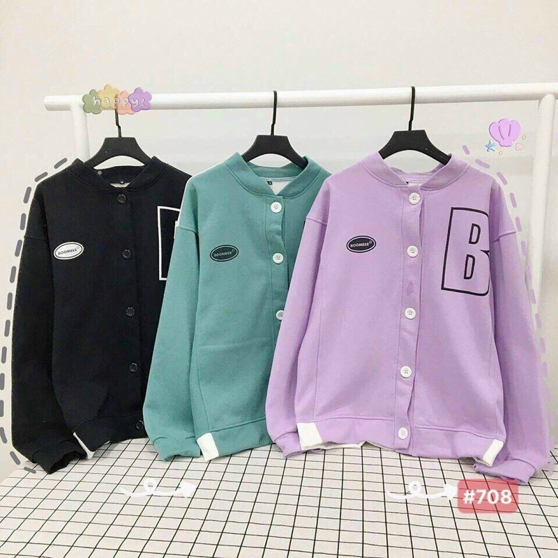 FREESHIP 50K - Áo Khoác Nỉ Bông Cardigan BOOMBER Nam, Nữ Unisex (5 Màu) - CDGBOOMBER