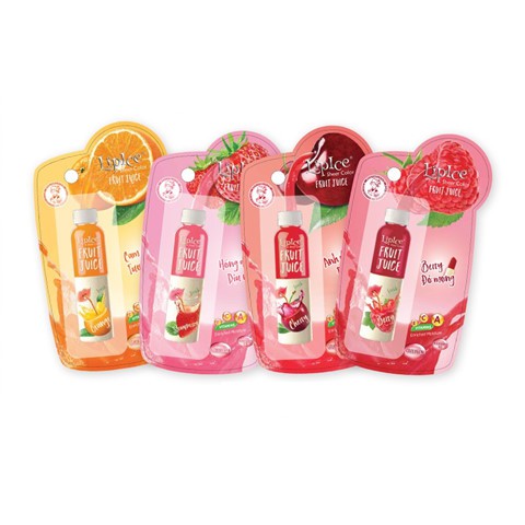 son dưỡng môi Lipice chiết xuất từ nước ép trái cây đủ màu