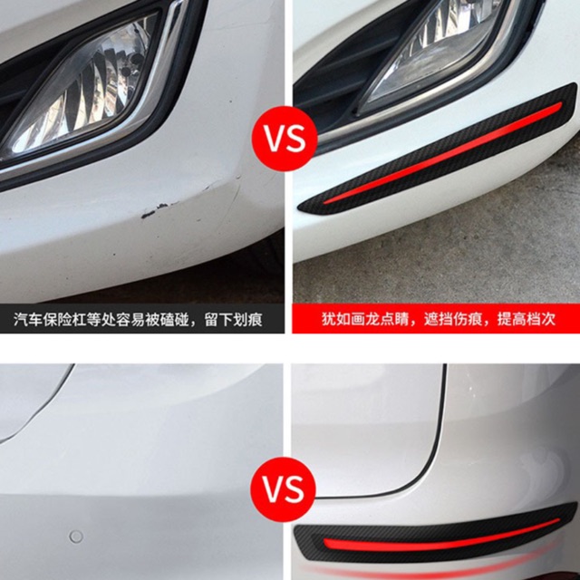 Nẹp Vân Carbon Chống Trầy Xe - Bộ 2 Miếng