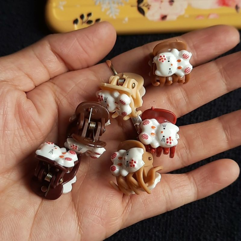 Túi 6 kẹp tóc nhí cho bé 1cm