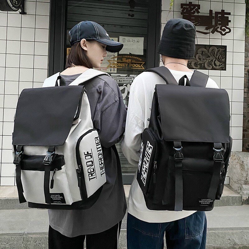 [freeship] Balo Ulzzang Siêu Rộng Thời Trang Unisex Hàn Quốc, Đi Học, Đi Chơi, Du Lịch Có Ngăn Đựng Laptop