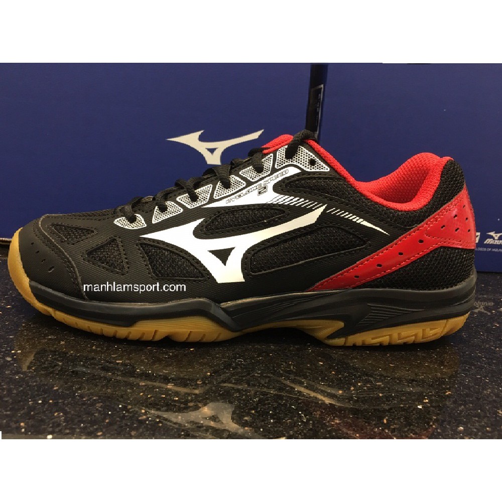 [Chính hãng] Giày cầu lông Mizuno Cyclone Speed 2 V1GA198002 Đen Trắng Đỏ