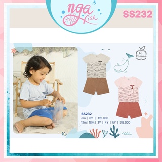 Ss232 bộ cộc tay la pomme cá voi lặn