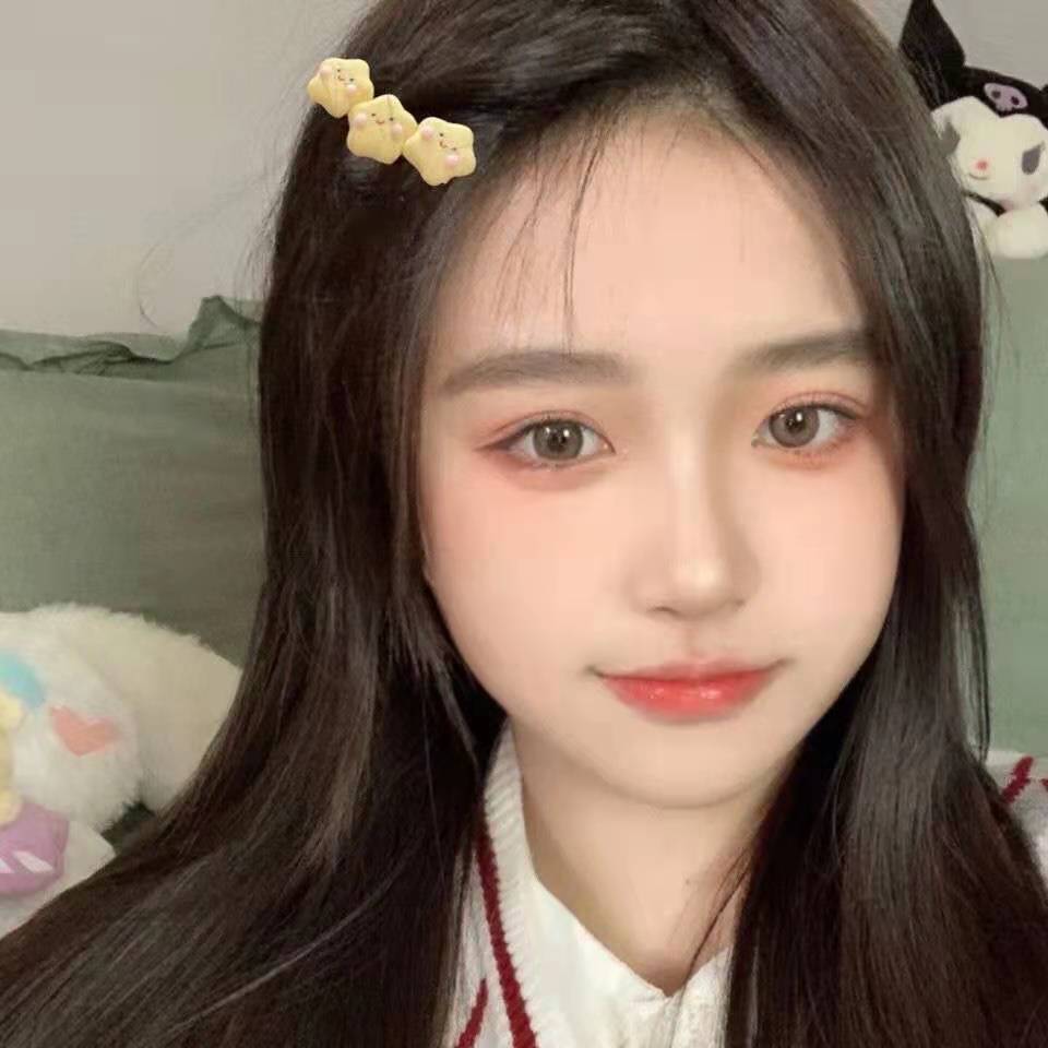 Kẹp tóc hình ngôi sao năm cánh/ đám mây/ trái tim phong cách Hàn Quốc