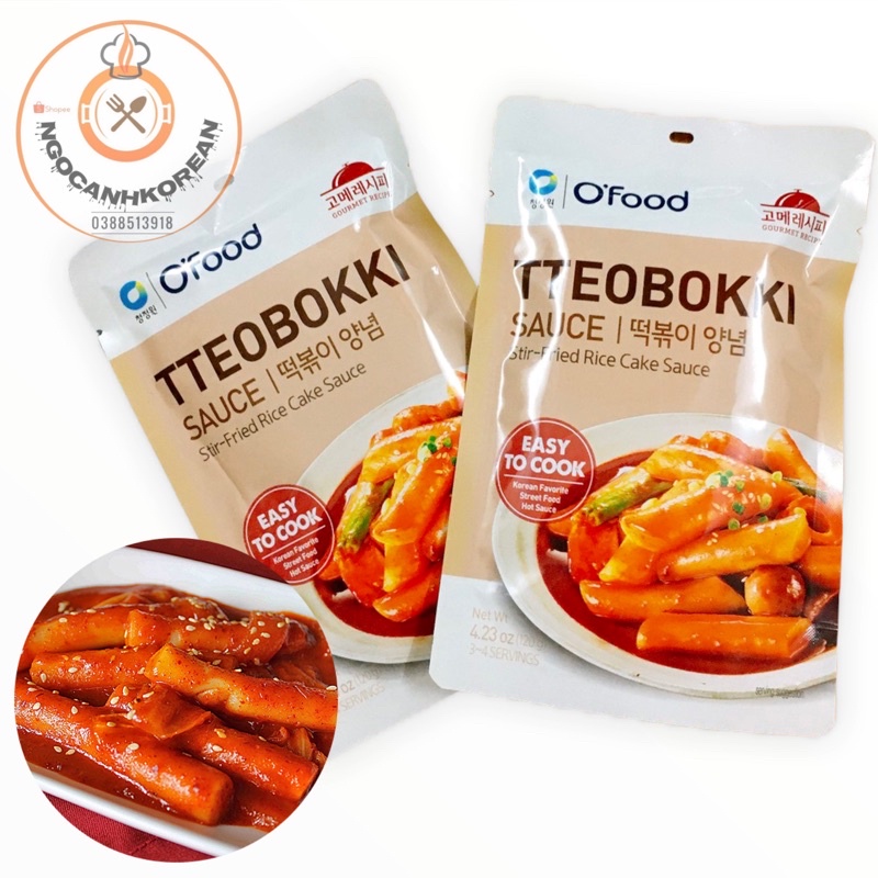 Nước sốt nấu bánh gạo Tokbokki xào O'Foof 120gr