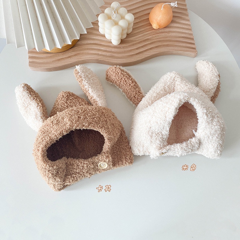 Mũ len lông cừu 2 tai cho bé 1-5 tuổi, Mũ len cho bé giữ ấm mùa đông Mẹ và Bé Pinus