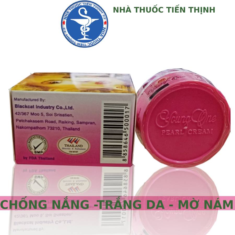 Kem Young One nhí Pearl Cream, kem cô gái tóc xù, chống nắng dưỡng toàn thân chính hãng Thái Lan - Hộp 4,5 g