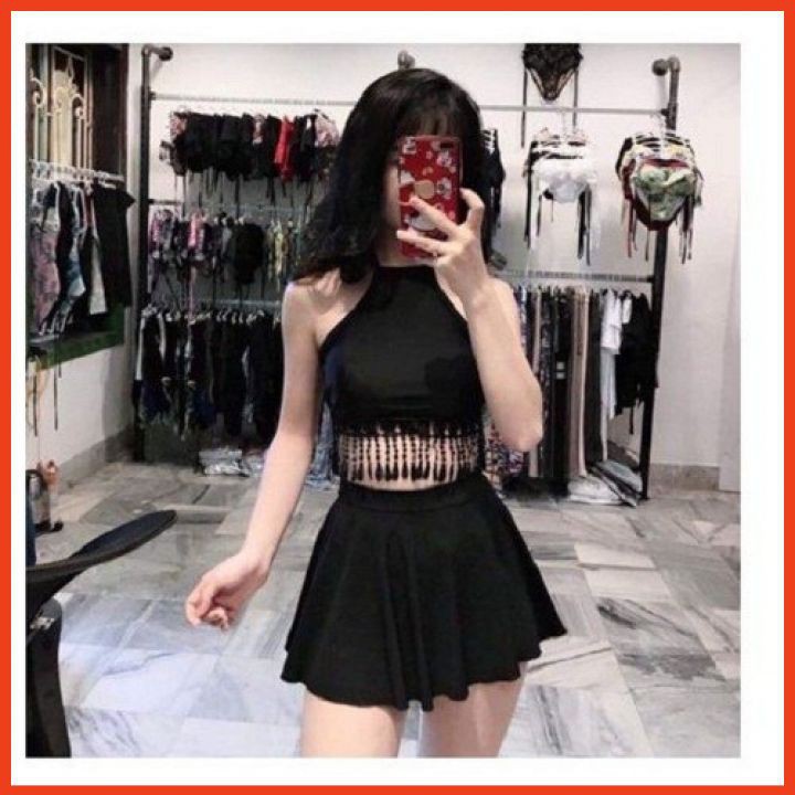 Áo Tắm Bikini 2 Mảnh Tua Rua Bộ Đồ Bơi Nữ Đẹp Thời Trang Kín Đáo SV2M0TR