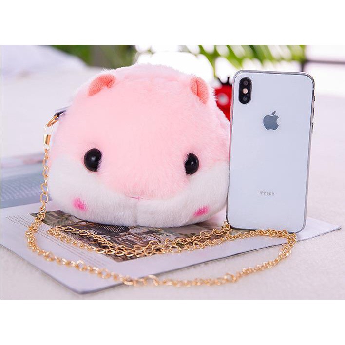 Túi xách đeo chéo vai hình chuột hamster hoạt hình dễ thương