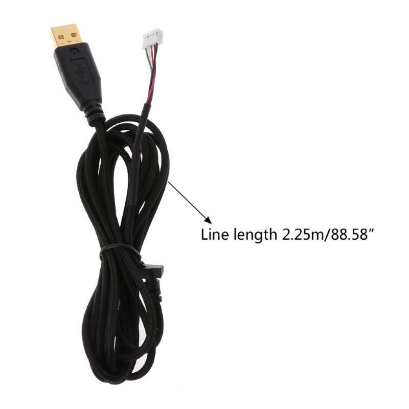 Bang♥ Gold Plated Nylon Mouse Cable Replace Wire For Razer Naga 2012 Hexagram Mouse