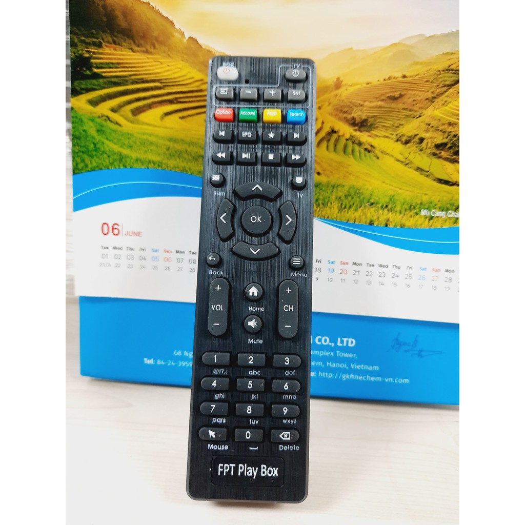 Remote Điều khiển đầu thu FPT Play Box- Hàng chính hãng mới Tặng kèm Pin!!!