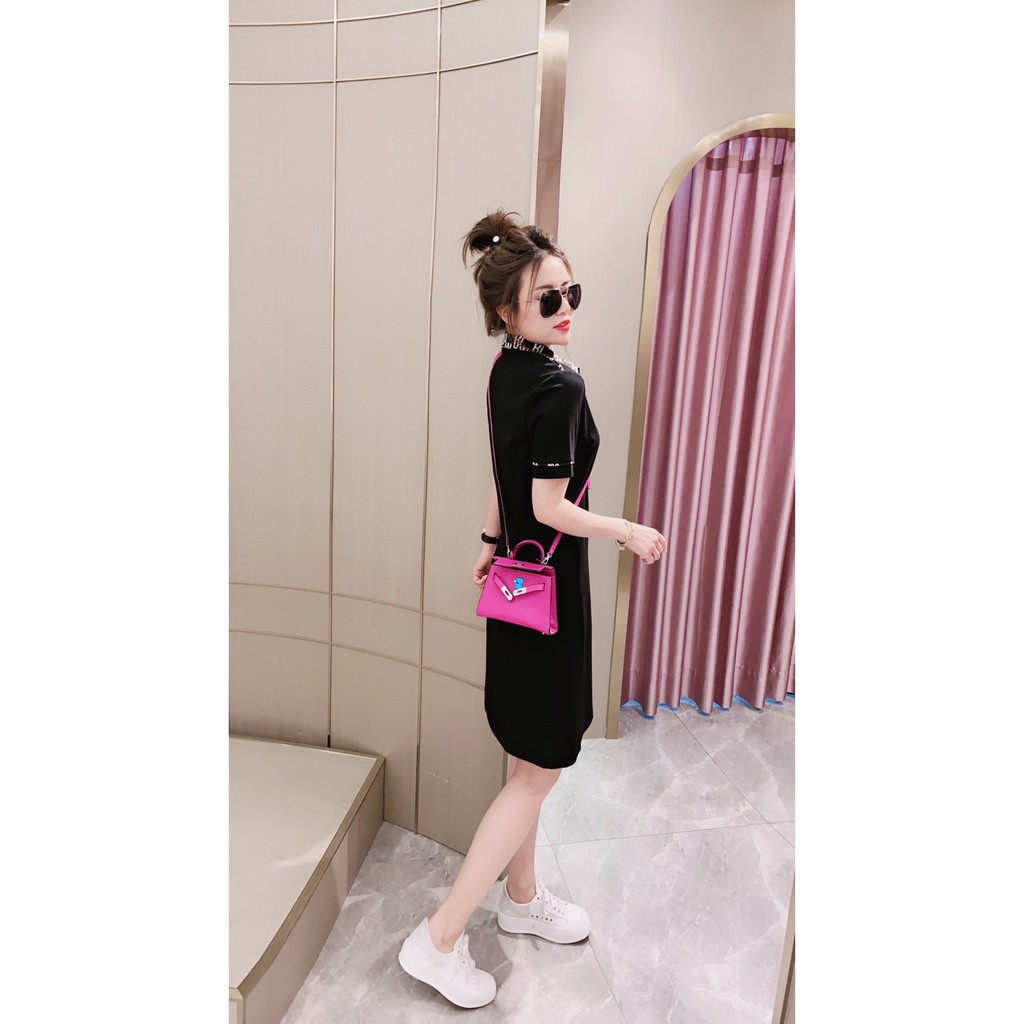 ĐẦM THUN POLO NỮ DÁNG SƠ MI CỔ VIỀN CHỮ HÀNG NHẬP CAO CẤP | BigBuy360 - bigbuy360.vn