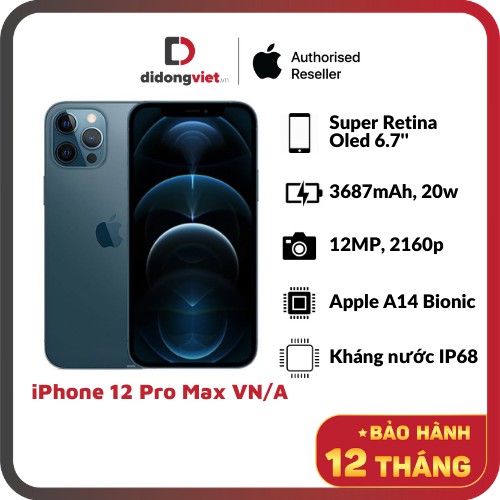 Điện thoại iPhone 12 Pro Max 256GB Chính hãng (VN/A)
