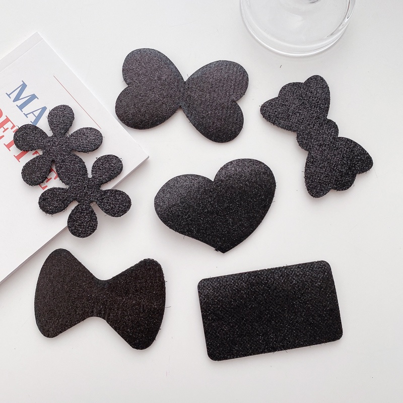 Miếng Dán Trang Trí Tóc Màu Đen Thiết Kế Dễ Thương Dành Cho Nữ