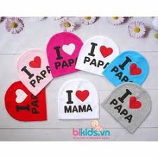 Mũ Cotton Việt Nam I Love Papa, Mama