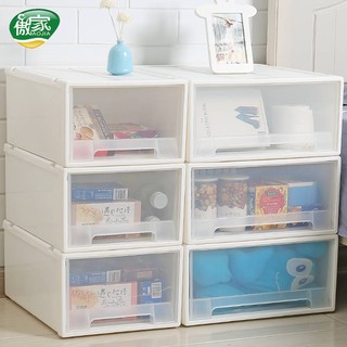 Quần áo Hộp lưu trữ Hộp lưu trữ Hộp nhựa Ngăn kéo Hộp lưu trữ trong suốt Đồ lót bằng nhựa Trang chủ Hộp lưu trữ lớn