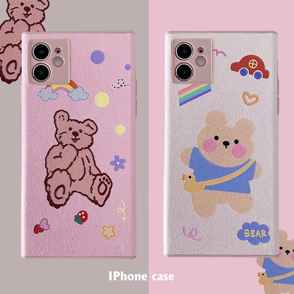 Ốp Lưng Dẻo In Hình Gấu Dễ Thương Cho Iphone 7 / 8 + / Ix / Xr / Xsmax / 11 / Pro / Pro Max / 12mini / 12 / Pro / Promax | BigBuy360 - bigbuy360.vn