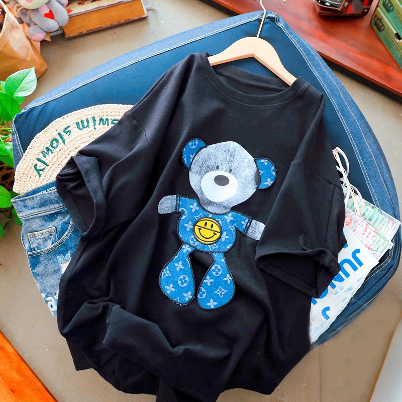 NRVP Áo thun unisex cổ tròn tay ngắn phong cách Hàn Quốc thời trang mùa hè 2022