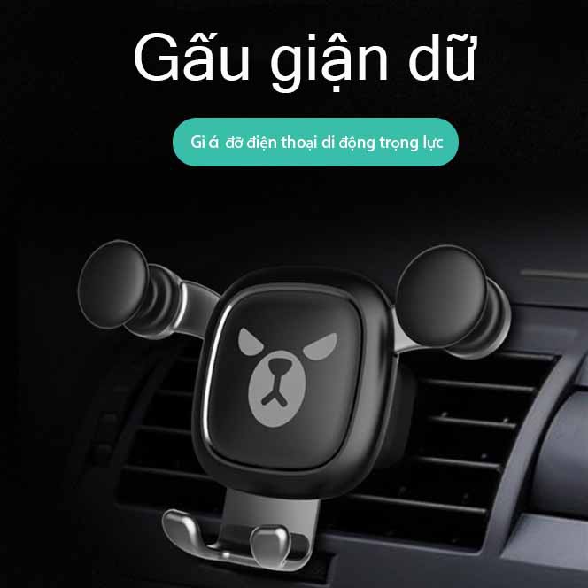 Giá đỡ điện thoại gắn lỗ thông gió trên xe hơi hình gấu giận dữ tiện lợi | BigBuy360 - bigbuy360.vn