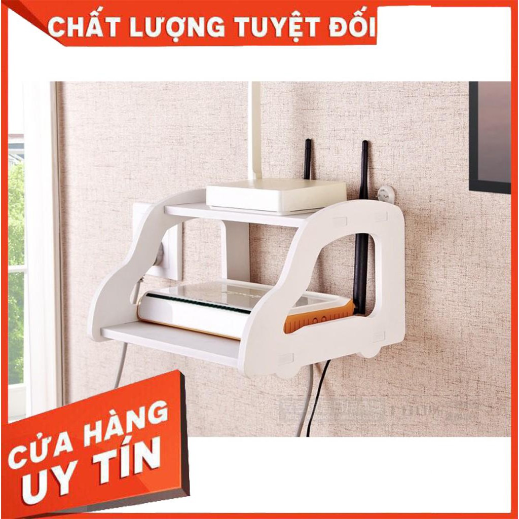 [RẺ RẺ RẺ] Kệ wifi treo tường 2 tầng nhỏ gọn IG375