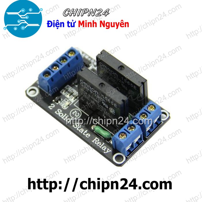 [1 CÁI] Module 2 Relay Rắn SSR 5VDC