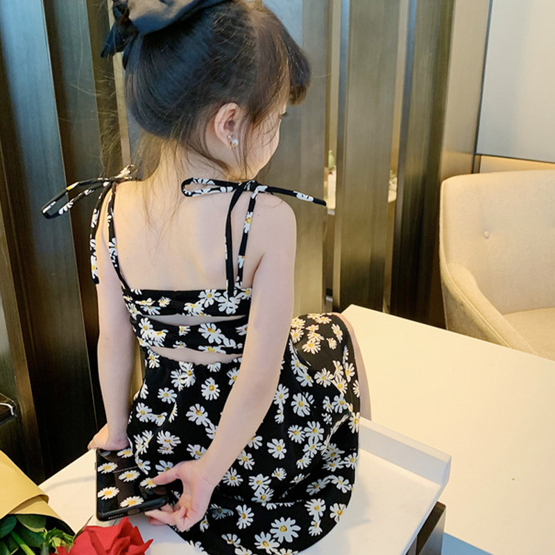 Đầm Hoa Cúc Dễ Thương Hàn Quốc Cho Bé Gái