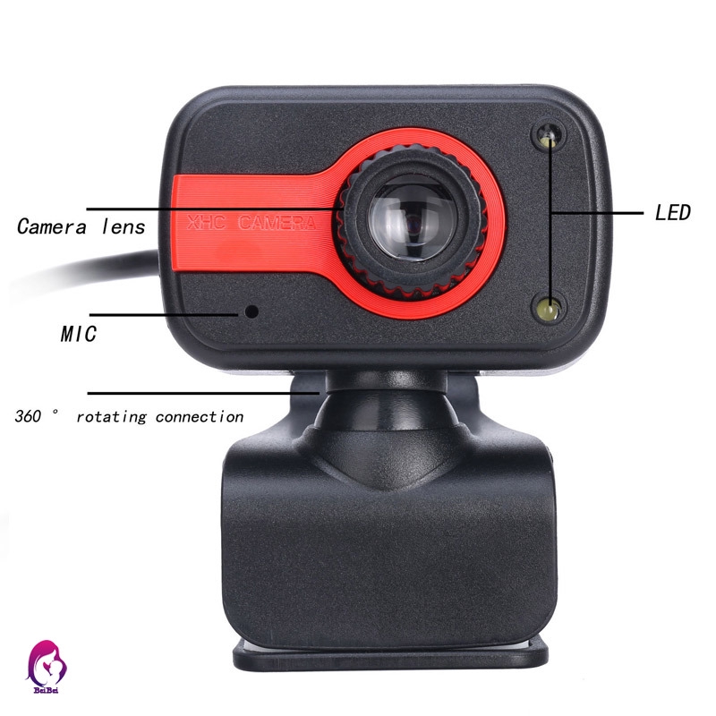 【Hàng mới về】 Webcam 480P Với tầm nhìn ban đêm kèm mic có máy tính cho MSN / Yahoo Messenger / Skype /Window 2000 / XP / Win7 / Win8 / Vista 32bit