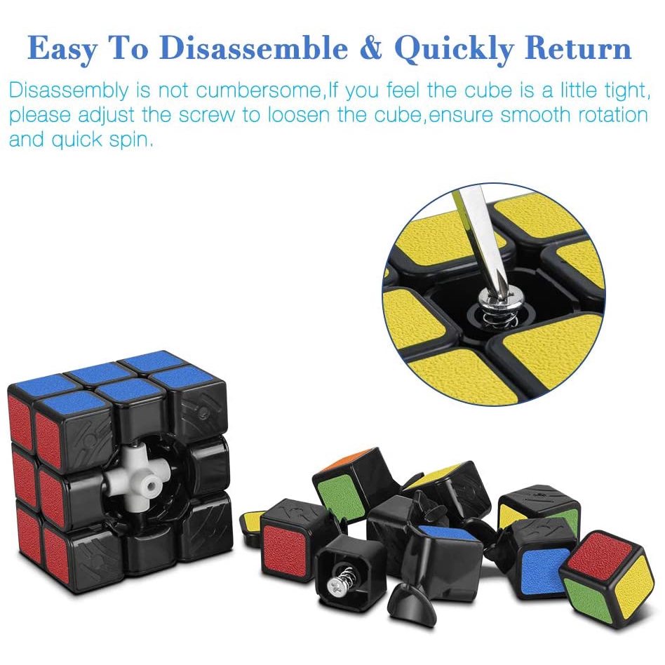 Đồ Chơi Khối Rubik 3x3 X 3 Xoay Mượt Mà 3d Rèn Luyện Trí Não Cho Bé Và Người Lớn