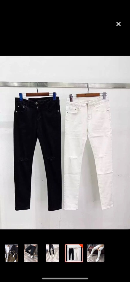 Quần jean nam chất bò rách gối cao cấp thời trang màu đen,trắng mãu mơi AHFASHION | BigBuy360 - bigbuy360.vn