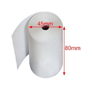 Giấy in nhiệt - Khổ : 80 x 45 mm