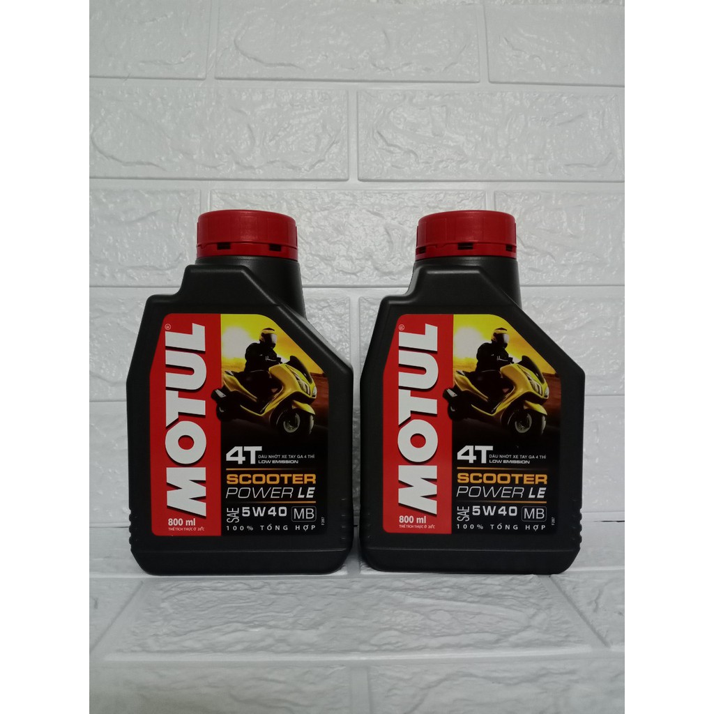 COMBO BẢO DƯỠNG XE TAY GA CAO CẤP NHỚT MOTUL SCOOTER POWER LE 4T 5W40